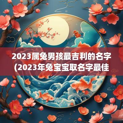 2025属兔男孩最吉利的名字(2025年兔宝宝取名字最佳字)