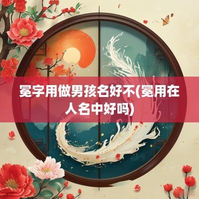 冕字用做男孩名好不(冕用在人名中好吗)