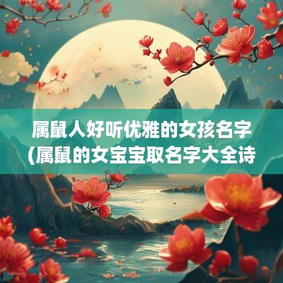 属鼠人好听优雅的女孩名字(属鼠的女宝宝取名字大全诗经)