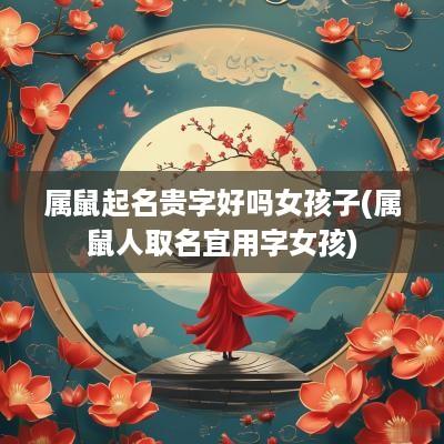 属鼠起名贵字好吗女孩子(属鼠人取名宜用字女孩)