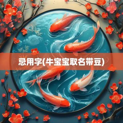 忌用字(牛宝宝取名带豆)