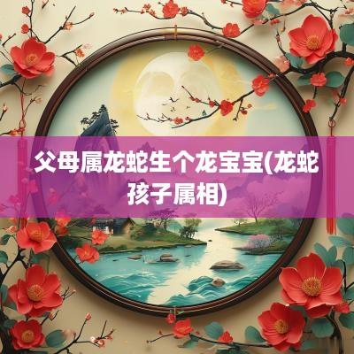 父母属龙蛇生个龙宝宝(龙蛇孩子属相)