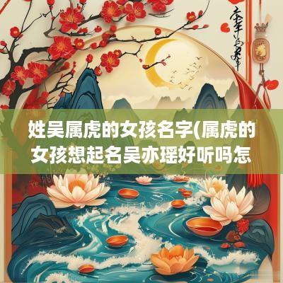 姓吴属虎的女孩名字(属虎的女孩想起名吴亦瑶好听吗怎么取名)