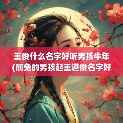 王俊什么名字好听男孩蛇年(属兔的男孩起王道俊名字好吗怎么样)
