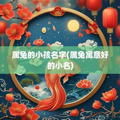 属兔的小孩名字(属兔寓意好的小名)