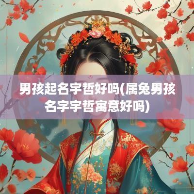 男孩起名宇哲好吗(属兔男孩名字宇哲寓意好吗)