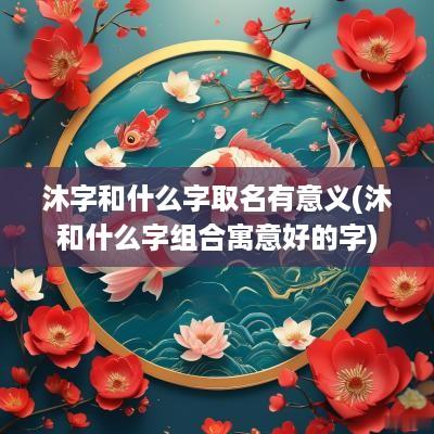 沐字和什么字取名有意义(沐和什么字组合寓意好的字)
