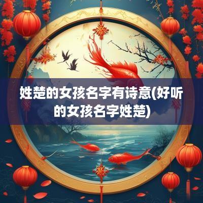 姓楚的女孩名字有诗意(好听的女孩名字姓楚)