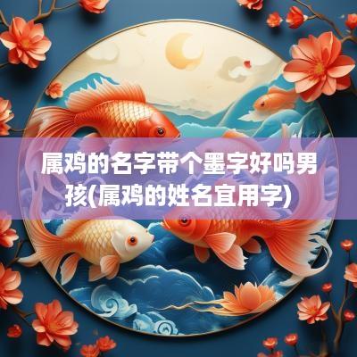 属鸡的名字带个墨字好吗男孩(属鸡的姓名宜用字)