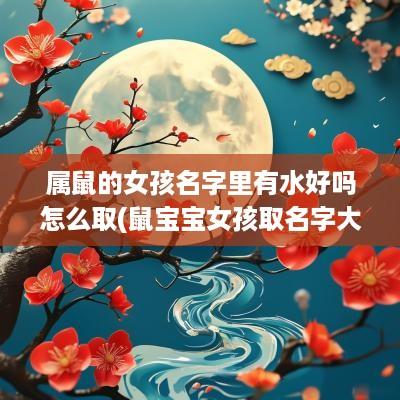 属鼠的女孩名字里有水好吗怎么取(鼠宝宝女孩取名字大全带水的)