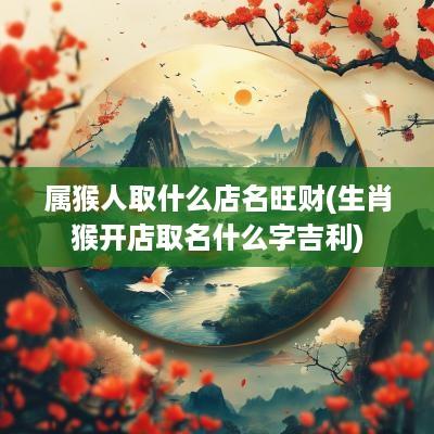 属猴人取什么店名旺财(生肖猴开店取名什么字吉利)