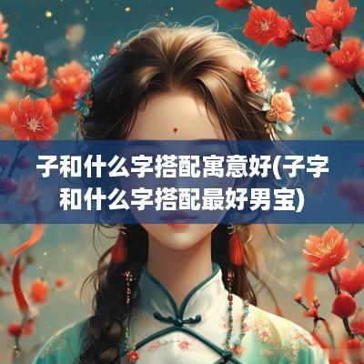 子和什么字搭配寓意好(子字和什么字搭配最好男宝)