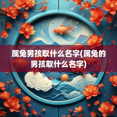 属兔男孩取什么名字(属兔的男孩取什么名字)
