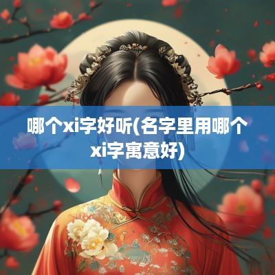 哪个xi字好听(名字里用哪个xi字寓意好)
