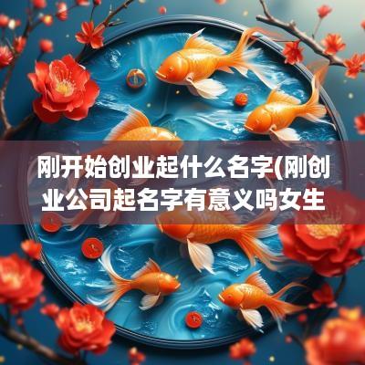 刚开始创业起什么名字(刚创业公司起名字有意义吗女生)