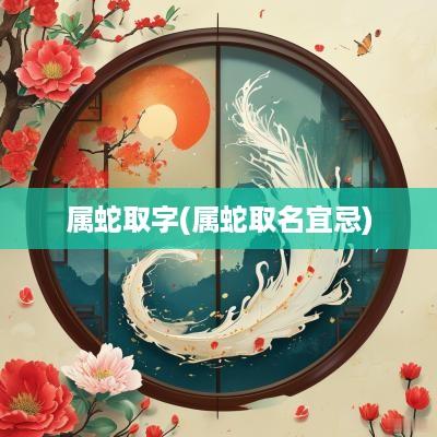 属蛇取字(属蛇取名宜忌)