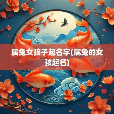 属兔女孩子起名字(属兔的女孩起名)