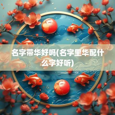 名字带华好吗(名字里华配什么字好听)