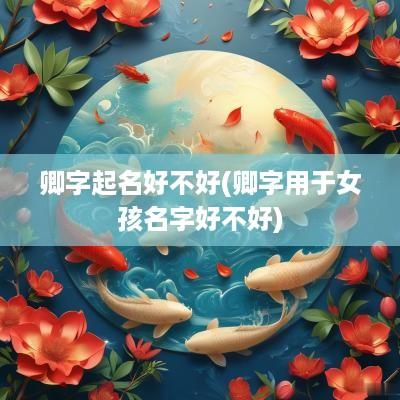卿字起名好不好(卿字用于女孩名字好不好)