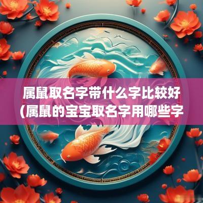 属鼠取名字带什么字比较好(属鼠的宝宝取名字用哪些字不好)