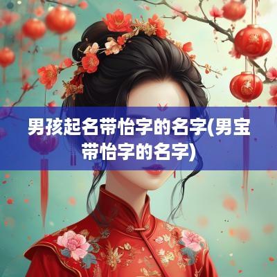 男孩起名带怡字的名字(男宝带怡字的名字)