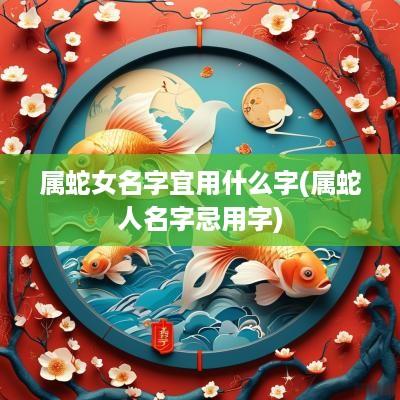 属蛇女名字宜用什么字(属蛇人名字忌用字)