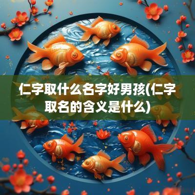 仁字取什么名字好男孩(仁字取名的含义是什么)