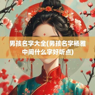 男孩名字大全(男孩名字杨雅中间什么字好听点)
