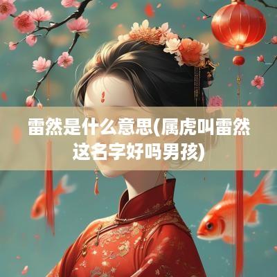 雷然是什么意思(属虎叫雷然这名字好吗男孩)