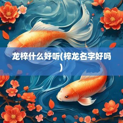龙梓什么好听(梓龙名字好吗)