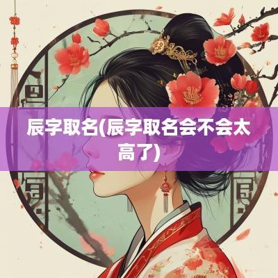 辰字取名(辰字取名会不会太高了)