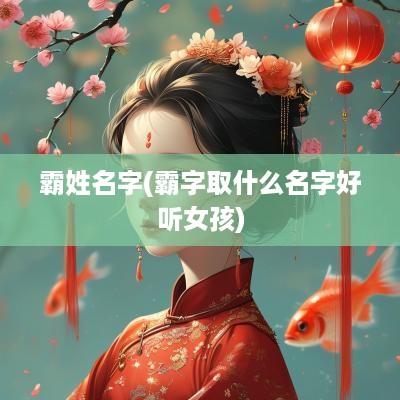 霸姓名字(霸字取什么名字好听女孩)