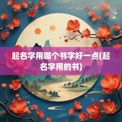 起名字用哪个书字好一点(起名字用的书)