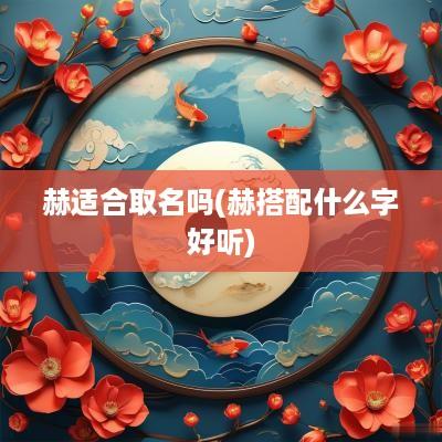 赫适合取名吗(赫搭配什么字好听)