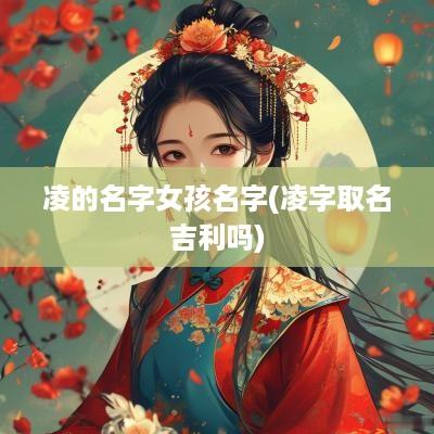 凌的名字女孩名字(凌字取名吉利吗)