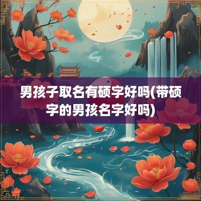 男孩子取名有硕字好吗(带硕字的男孩名字好吗)