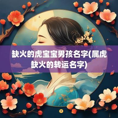 缺火的虎宝宝男孩名字(属虎缺火的转运名字)