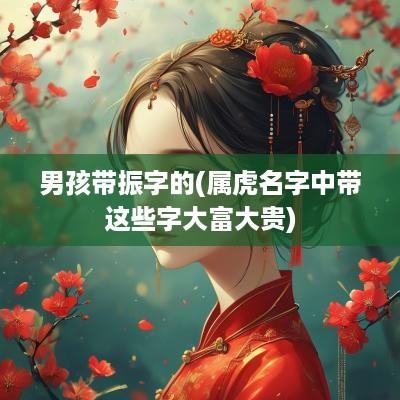 男孩带振字的(属虎名字中带这些字大富大贵)