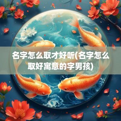 名字怎么取才好听(名字怎么取好寓意的字男孩)