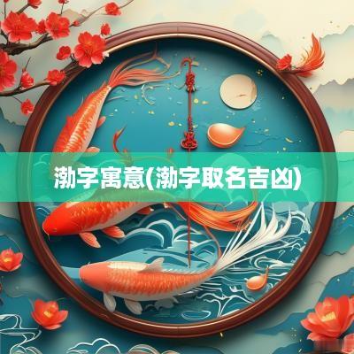 渤字寓意(渤字取名吉凶)