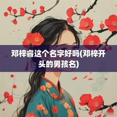 邓梓睿这个名字好吗(邓梓开头的男孩名)