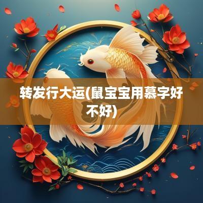 转发行大运(鼠宝宝用慕字好不好)