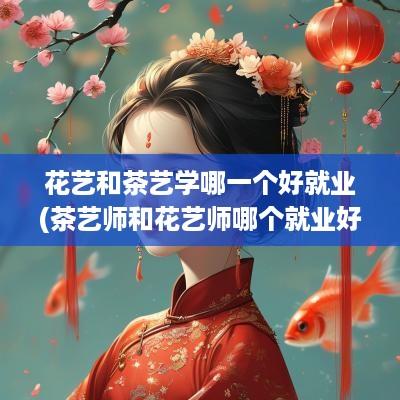 花艺和茶艺学哪一个好就业(茶艺师和花艺师哪个就业好)