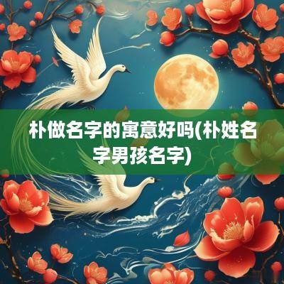 朴做名字的寓意好吗(朴姓名字男孩名字)