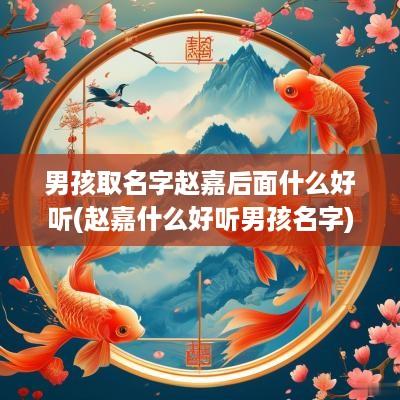 男孩取名字赵嘉后面什么好听(赵嘉什么好听男孩名字)
