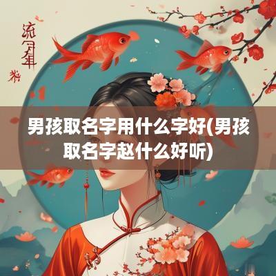 男孩取名字用什么字好(男孩取名字赵什么好听)