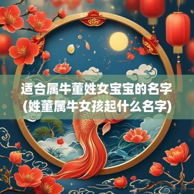 适合属牛董姓女宝宝的名字(姓董属牛女孩起什么名字)