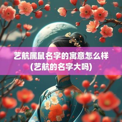 艺航属鼠名字的寓意怎么样(艺航的名字大吗)