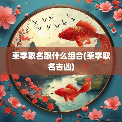 栗字取名跟什么组合(栗字取名吉凶)