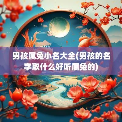男孩属兔小名大全(男孩的名字取什么好听属兔的)